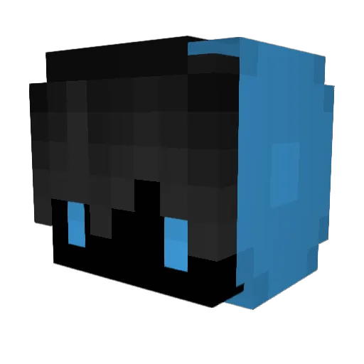 Flo_Mag Minecraft avatar head, 3D render