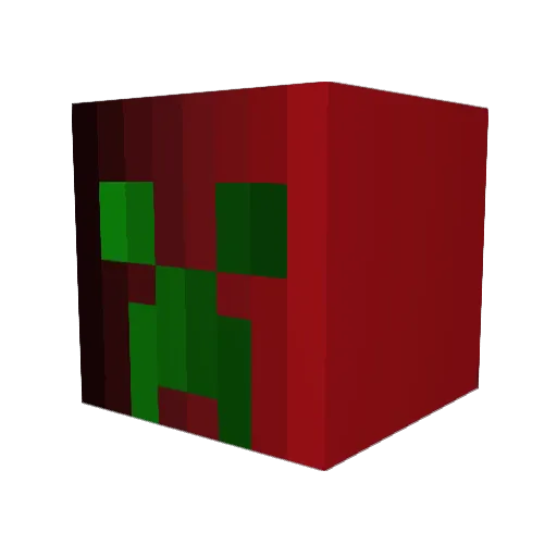 Flo_io Minecraft avatar head, 3D render