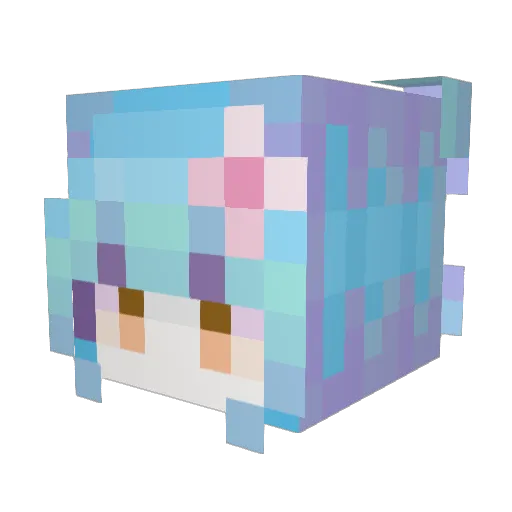 FloatDreamK Minecraft avatar head, 3D render