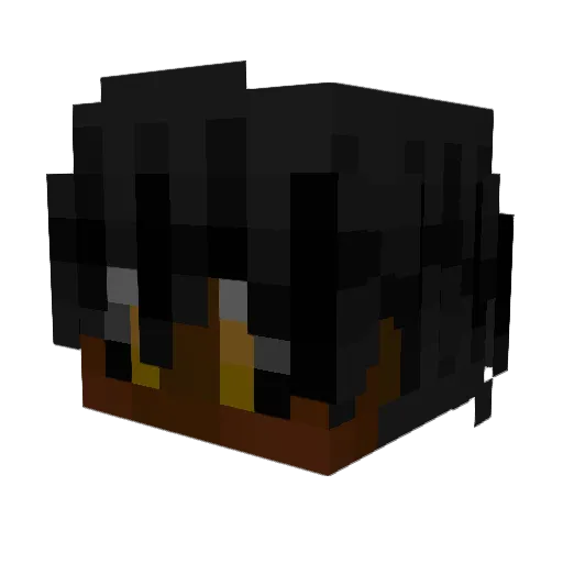 Floater77 Minecraft avatar head, 3D render