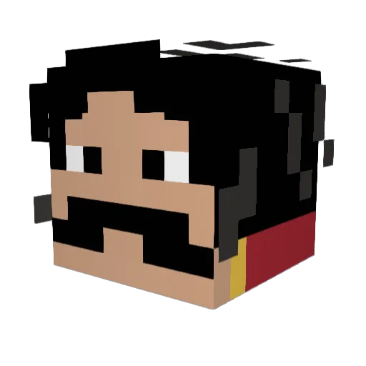FloatingTooth90 Minecraft avatar head, 3D render