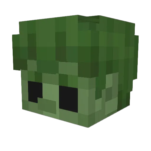 Floatingoat Minecraft avatar head, 3D render