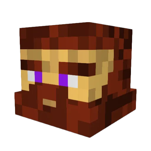 Flobe98 Minecraft avatar head, 3D render