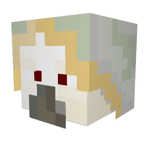Floch324 Minecraft avatar head, 3D render