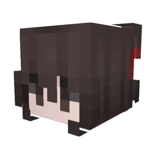 Floefff Minecraft avatar head, 3D render