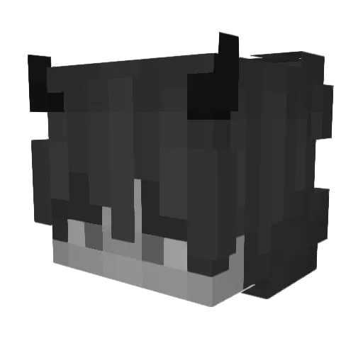 Floeich Minecraft avatar head, 3D render