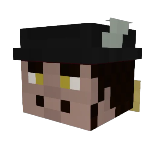 Floerpie Minecraft avatar head, 3D render