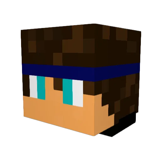 Floffi90_ Minecraft avatar head, 3D render