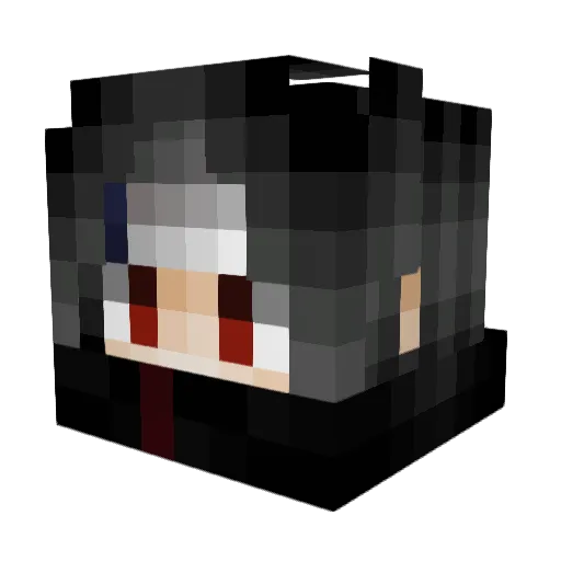 Flofisch Minecraft avatar head, 3D render