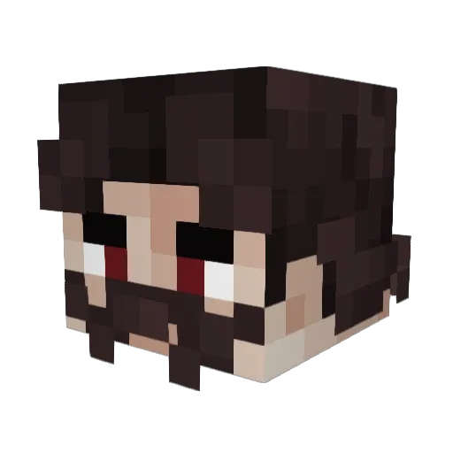 Floflolerigolo Minecraft avatar head, 3D render