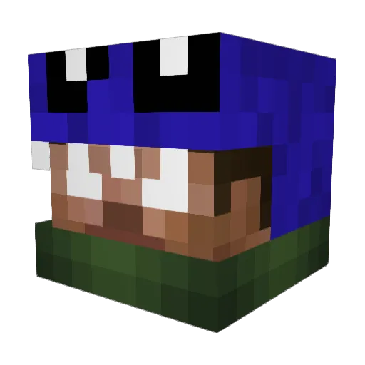 Flohai1000 Minecraft avatar head, 3D render