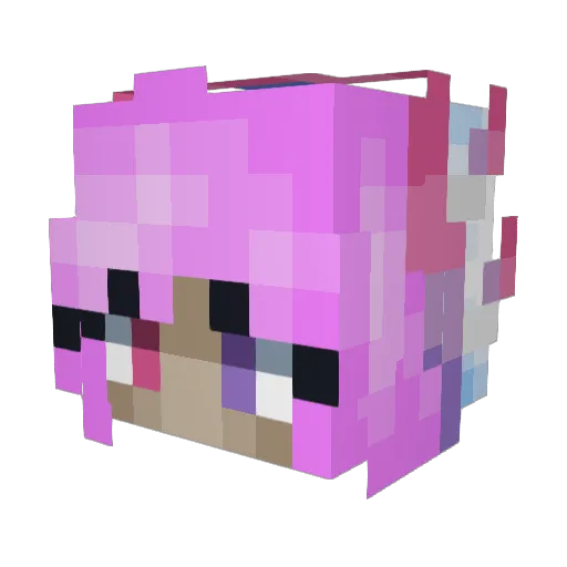 Floke136 Minecraft avatar head, 3D render