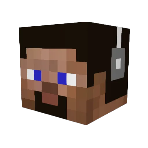 Flominecraft Minecraft avatar head, 3D render