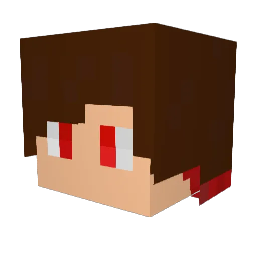 Flomotion8 Minecraft avatar head, 3D render