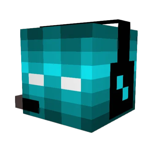 Flonic114 Minecraft avatar head, 3D render