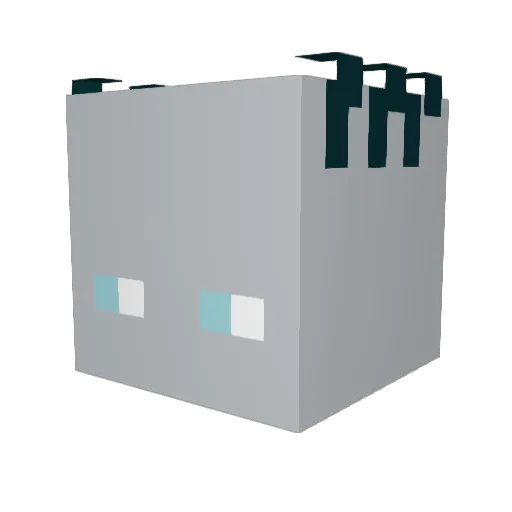 Flonksi Minecraft avatar head, 3D render