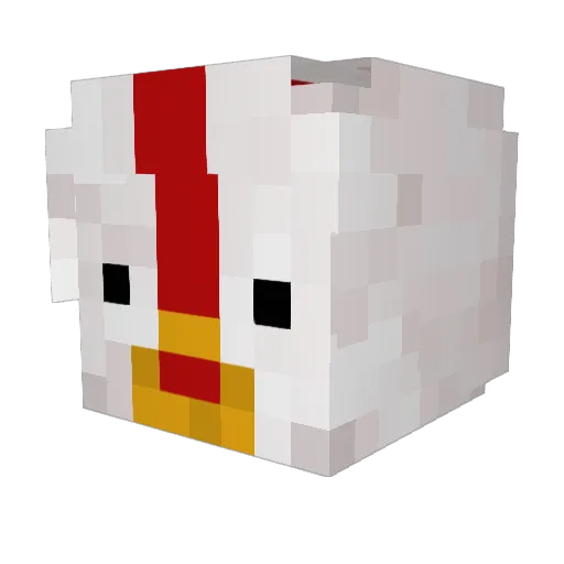 FloofBoi55 Minecraft avatar head, 3D render