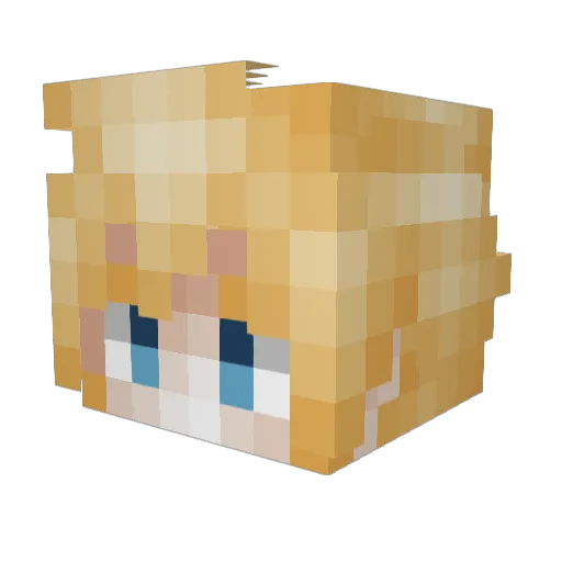 Floom101 Minecraft avatar head, 3D render