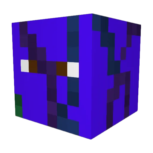 Floomp2 Minecraft avatar head, 3D render