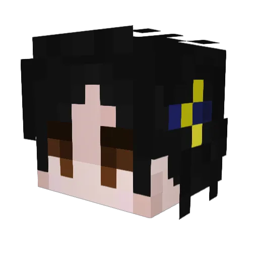 Flooooooper Minecraft avatar head, 3D render
