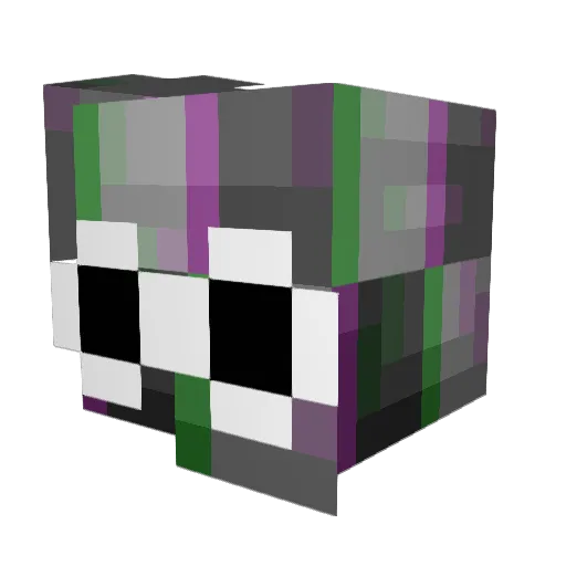 Flooper98 Minecraft avatar head, 3D render