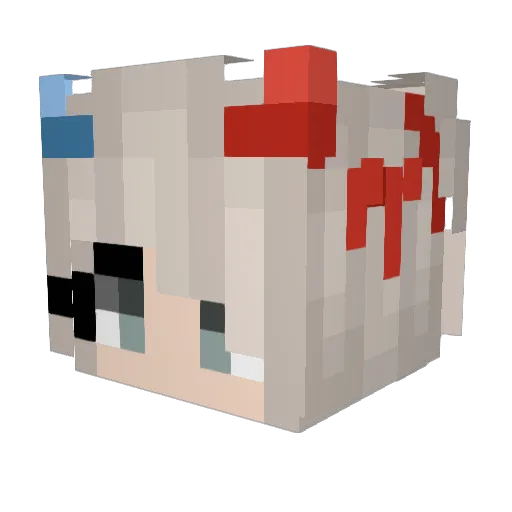Floor2020 Minecraft avatar head, 3D render