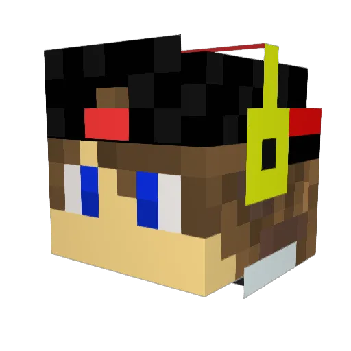 Floow1987 Minecraft avatar head, 3D render