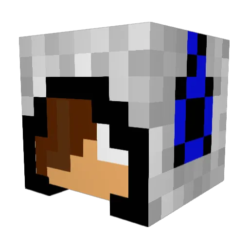 FlopZocker Minecraft avatar head, 3D render