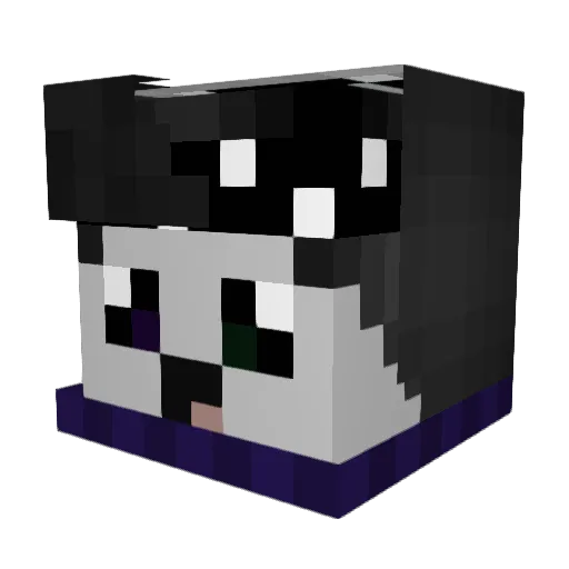 Flopey Minecraft avatar head, 3D render
