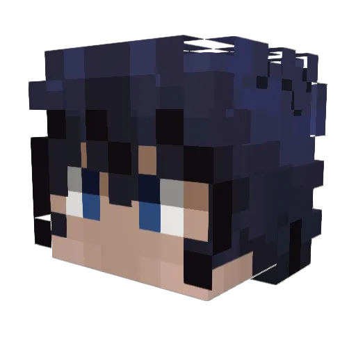 Flophopper Minecraft avatar head, 3D render