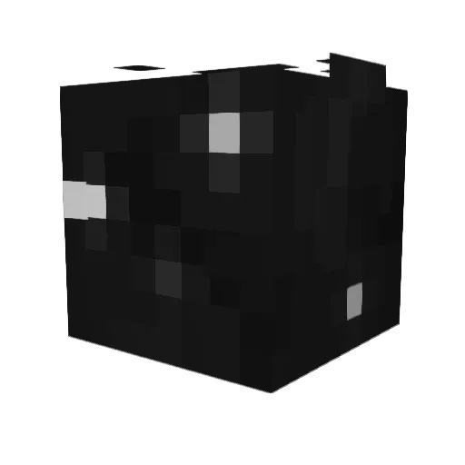 Floppa77 Minecraft avatar head, 3D render