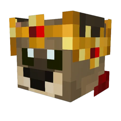 Floppa_2023 Minecraft avatar head, 3D render