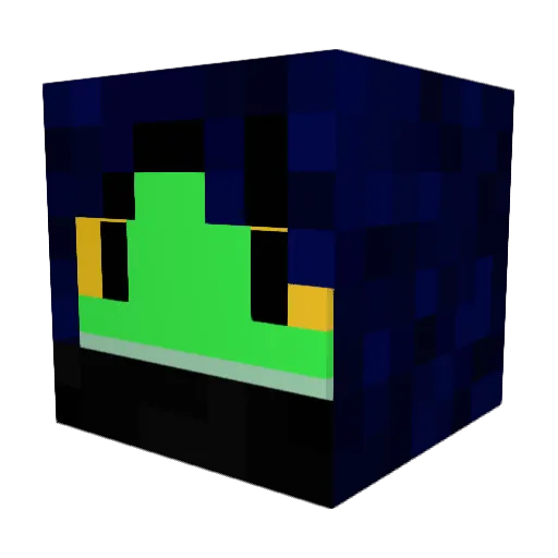 Floppermaster301 Minecraft avatar head, 3D render