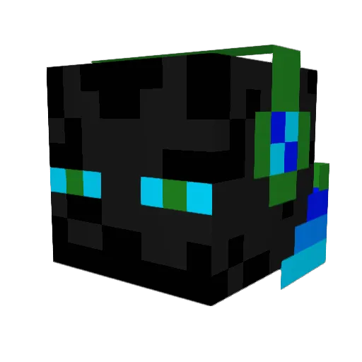 Floppies3 Minecraft avatar head, 3D render