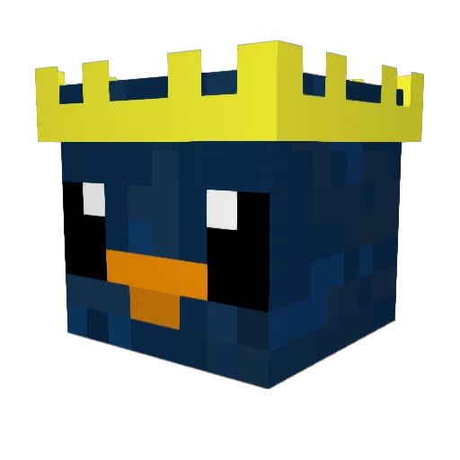FloppityFloop Minecraft avatar head, 3D render
