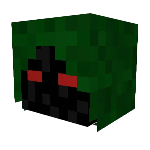 FloppyPezHead Minecraft avatar head, 3D render