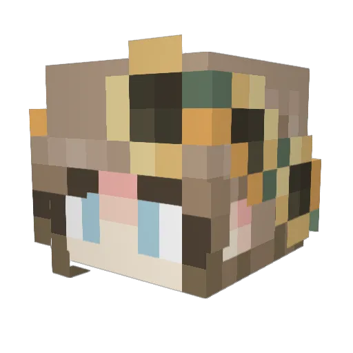 Flopsy9239 Minecraft avatar head, 3D render