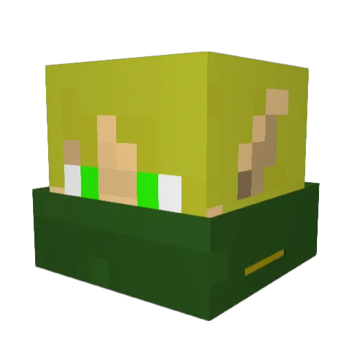 Flor3nt Minecraft avatar head, 3D render