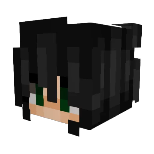 Flora82 Minecraft avatar head, 3D render