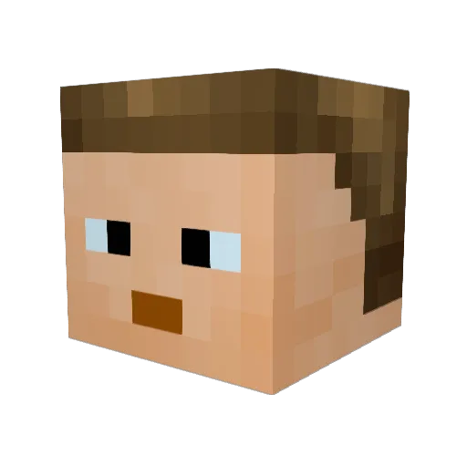 FloraTheExplorer Minecraft avatar head, 3D render