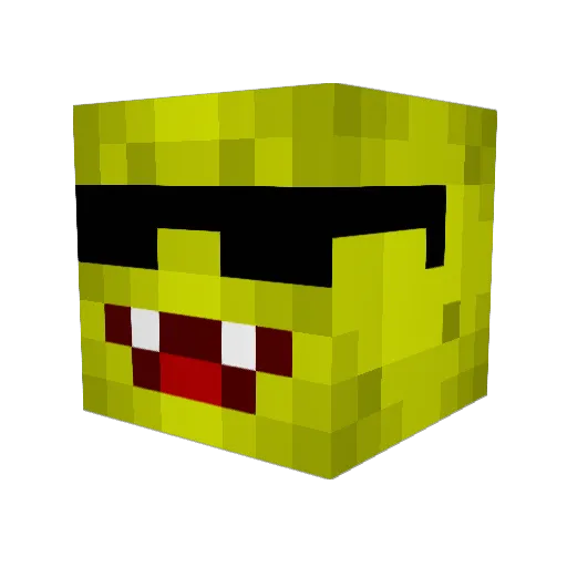 Floraizon Minecraft avatar head, 3D render