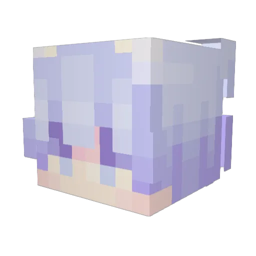 FloralSpice Minecraft avatar head, 3D render
