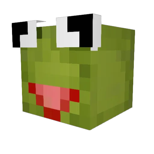 Florasu Minecraft avatar head, 3D render