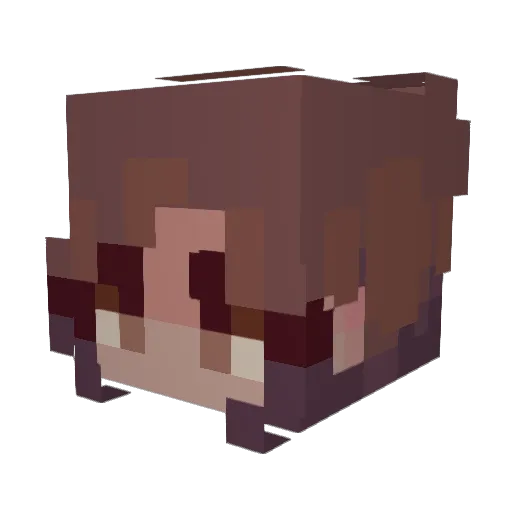 Floredss Minecraft avatar head, 3D render