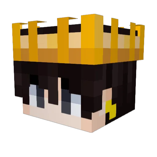 Florence8694 Minecraft avatar head, 3D render