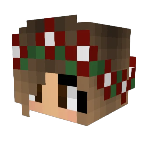 Florentine02 Minecraft avatar head, 3D render