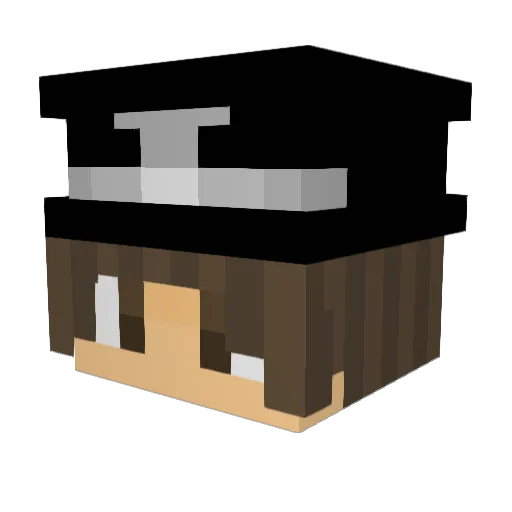Florescera Minecraft avatar head, 3D render