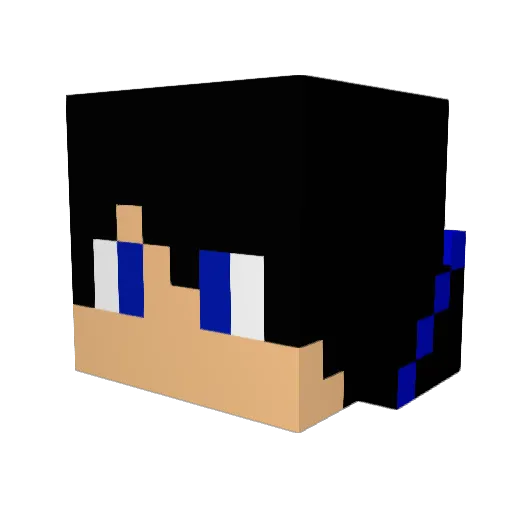 Florian2903 Minecraft avatar head, 3D render