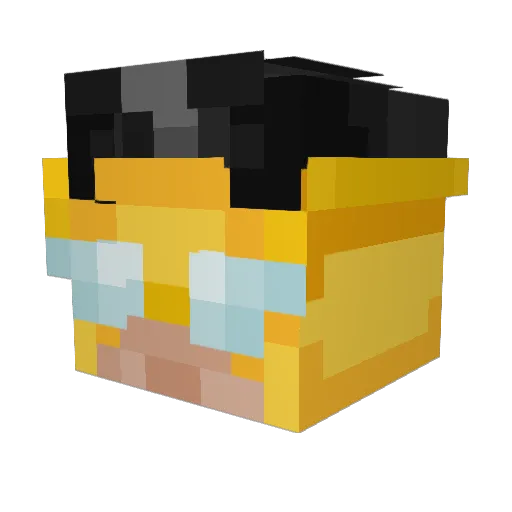 FlorianAvenger Minecraft avatar head, 3D render