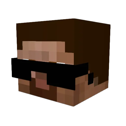 FlorianKern123 Minecraft avatar head, 3D render